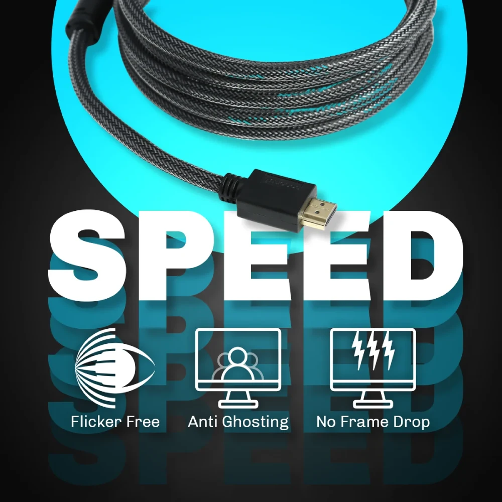 Cocount HDMI Cable 2m 8K 60Hz 48 Gbps Speed (Cotton Braided) view 4